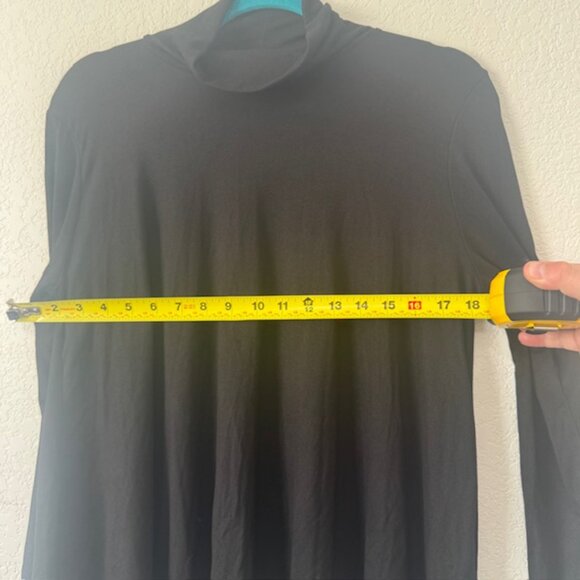 Shiela‎ Rose Black Turtleneck Long Sleeve Tunic Top Women's Size L - Picture 6 of 7